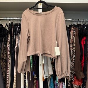Tularosa Taupe Long Sleeve Sweatshirt